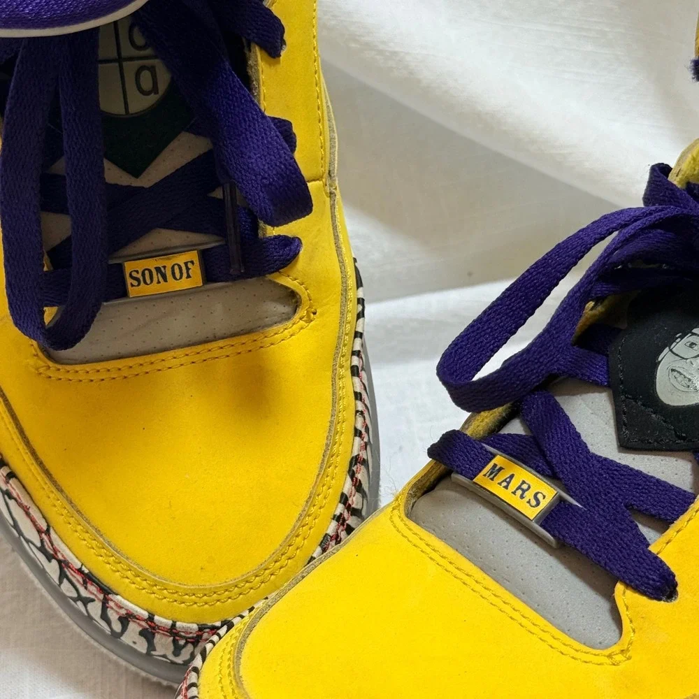 Jordan Son of Mars 10.5 Yellow Tour Yellow Grape Ice Elephant Print 580603-708